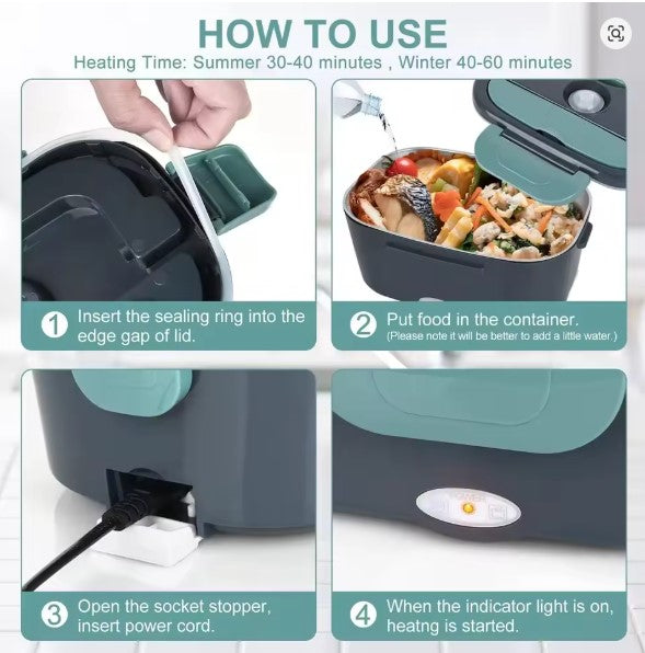 Portable Heated Lunch Box