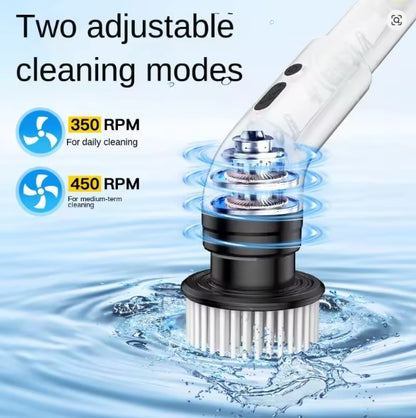 9-in-1 Electric Spin Scrubber Cleaning Brush with Extension Handle